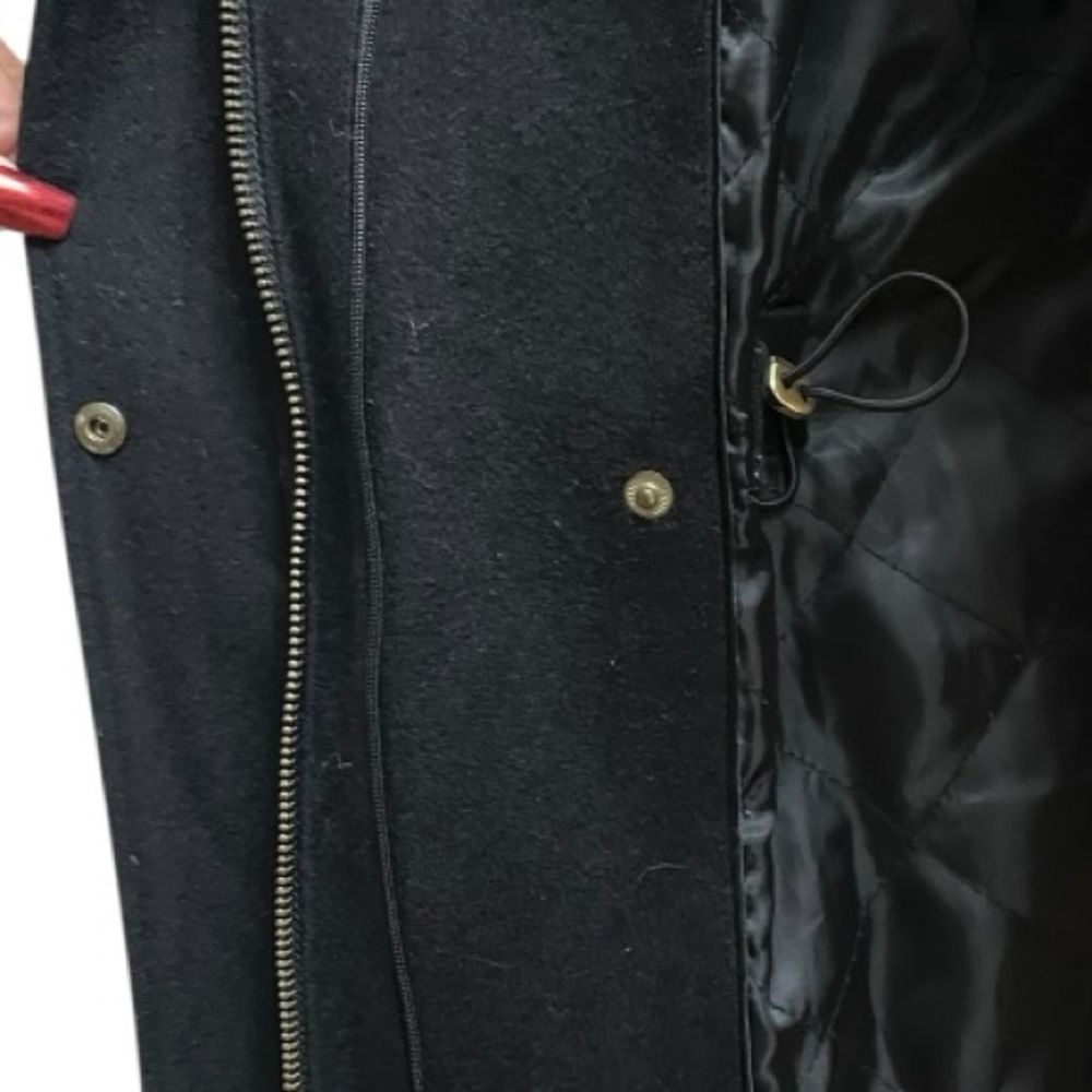 Cole Haan Black Utility Jacket with Gold Accents - Picture 5 of 7